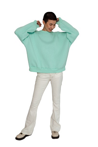 Свитшот оверсайз мята