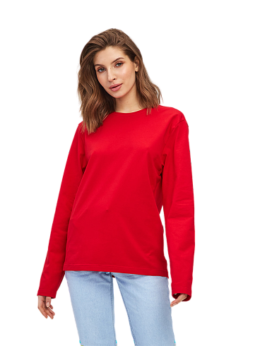 Лонгслив красный кулирка