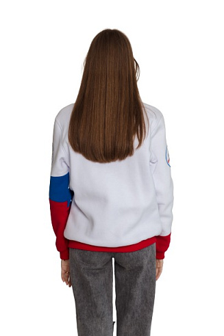 Бомбер на молнии триколор