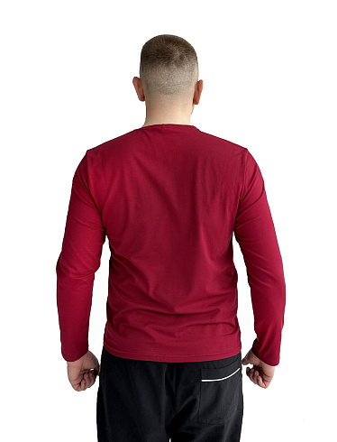 Лонгслив бордо кулирка 210 гр