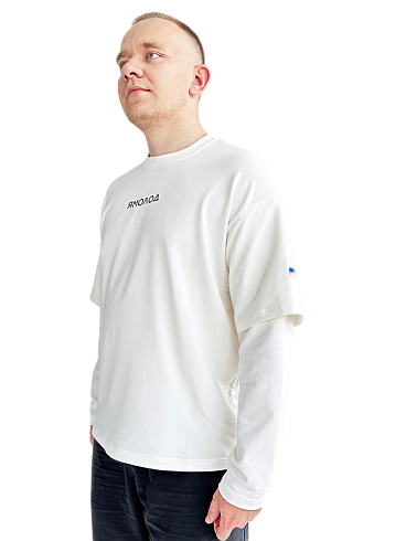 Лонгслив с двойным рукавом