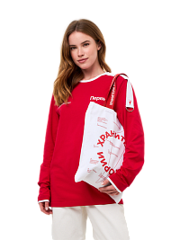 Лонгслив комбинированный