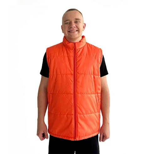 Жилет 4 стежки оранжевый