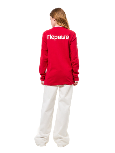 Лонгслив комбинированный