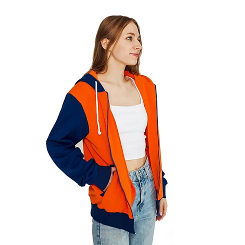 Толстовка на молнии футер 3х нитка с капюшоном