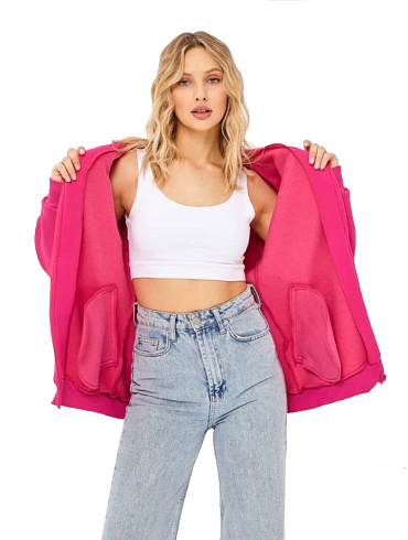 Толстовка на молнии с капюшоном