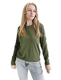 Лонгслив хаки кулирка