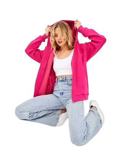 Толстовка на молнии с капюшоном