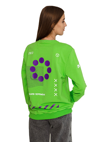 Свитшот классик салатовый