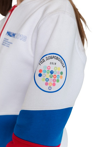 Бомбер на молнии триколор