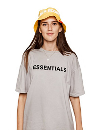 Панама желтая джинсовая