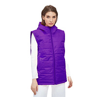 Жилет с капюшоном фиолетовый